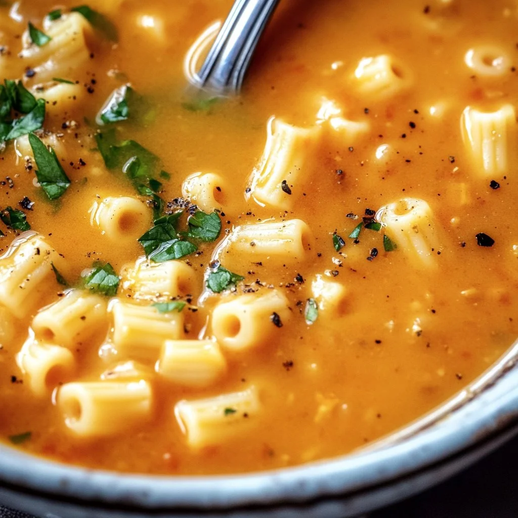 Soupe de lentilles rouges chaude et nourrissante