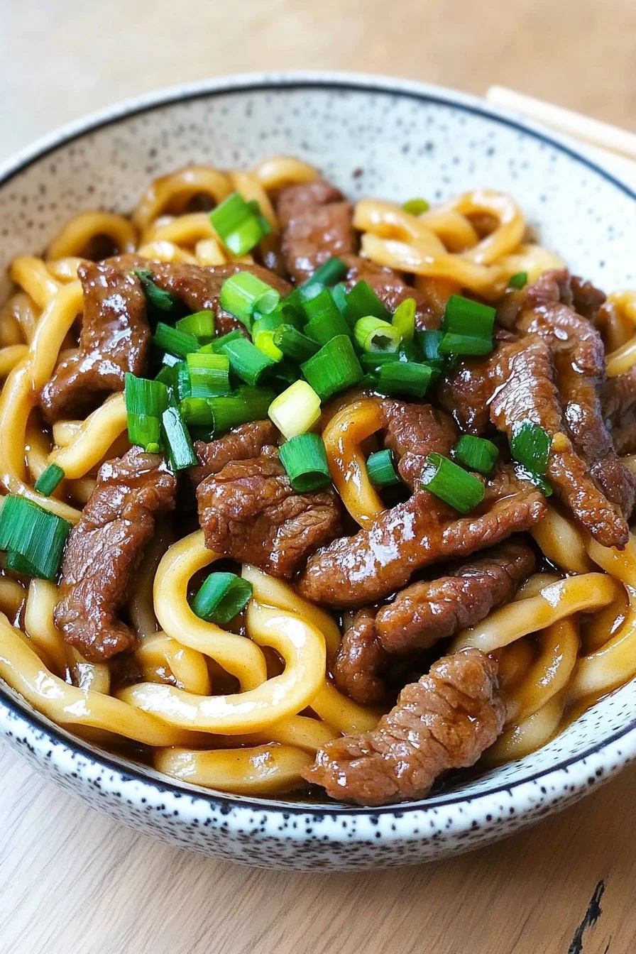 Udon au bœuf