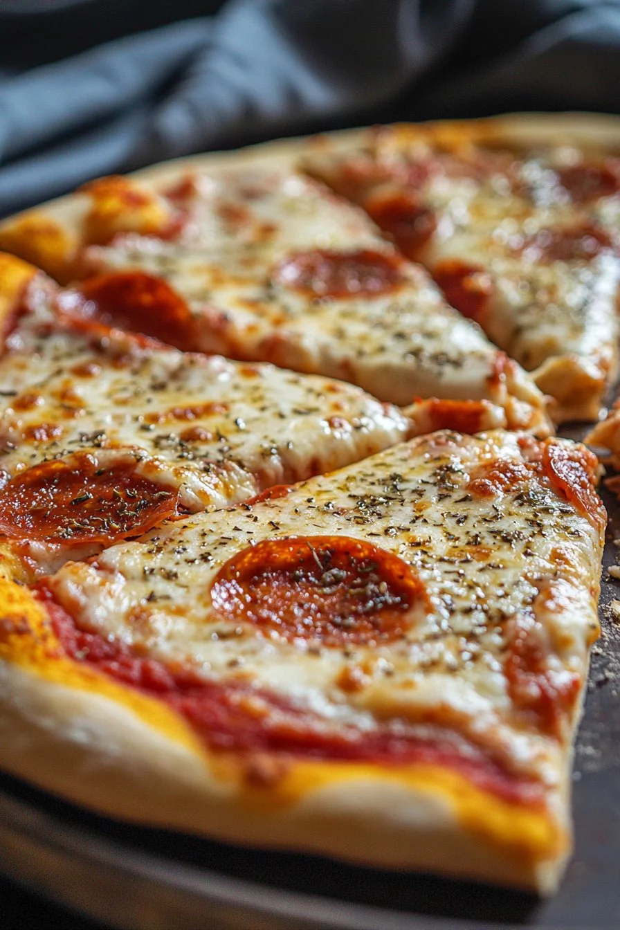 Pizza made at home with simple ingredients for students