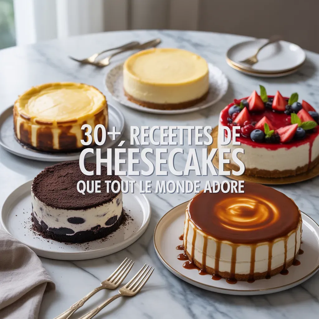 30+ Recettes de Cheesecakes Que Tout le Monde Adore