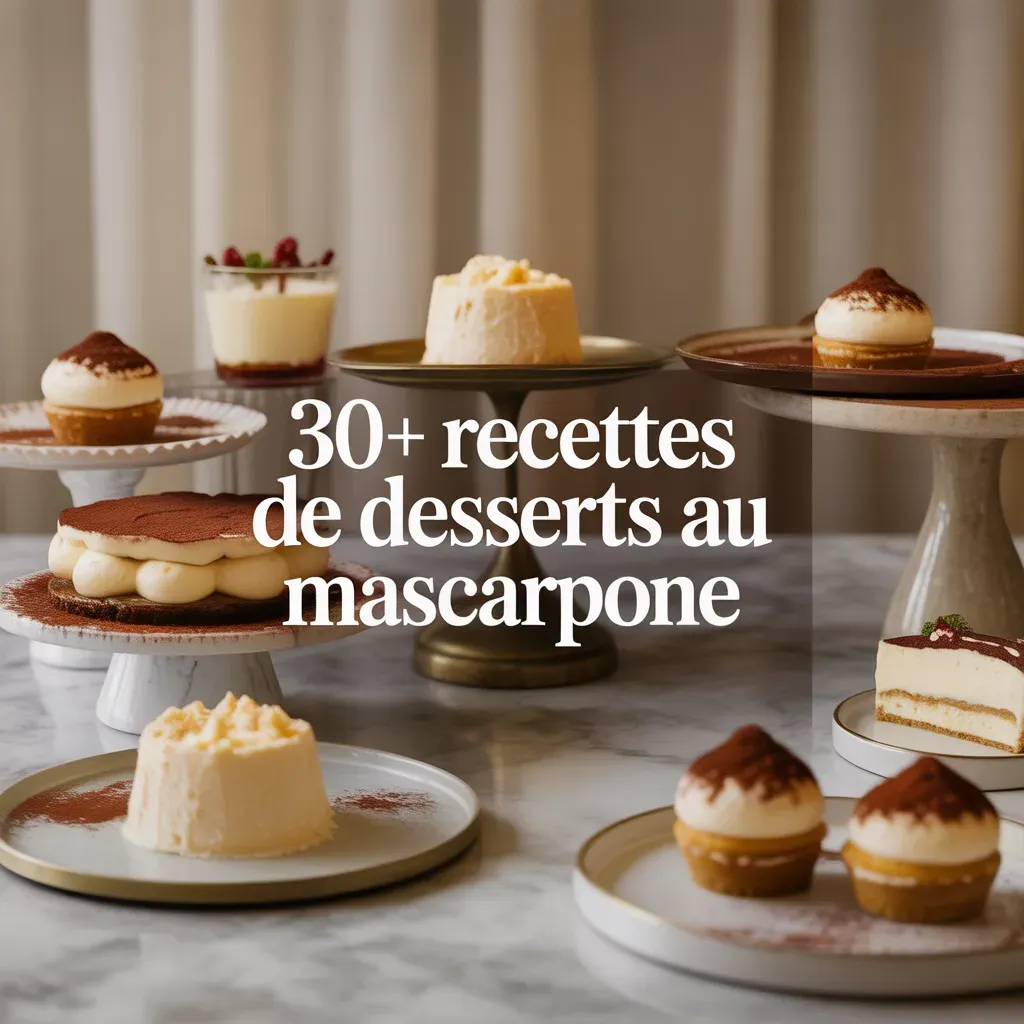 30+ Recettes de Desserts au Mascarpone