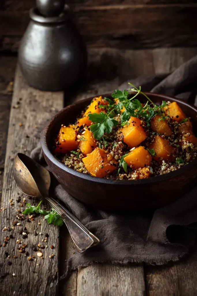 Salades & Bowls : L'Art des Repas Frais et Équilibrés 13 Bol de courge butternut d'automne