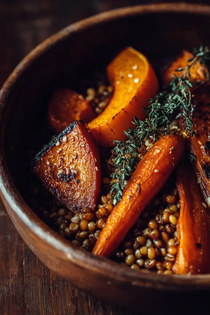 Salades & Bowls : L'Art des Repas Frais et Équilibrés 12 Bol de légumes rôtis