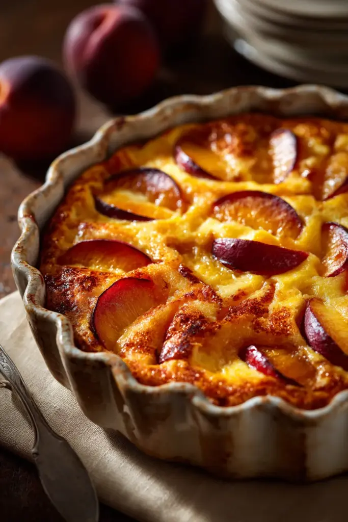 La Collection Complète des Clafoutis Français : Un Voyage Gourmand à Travers les Saisons 11 Clafoutis aux pêches