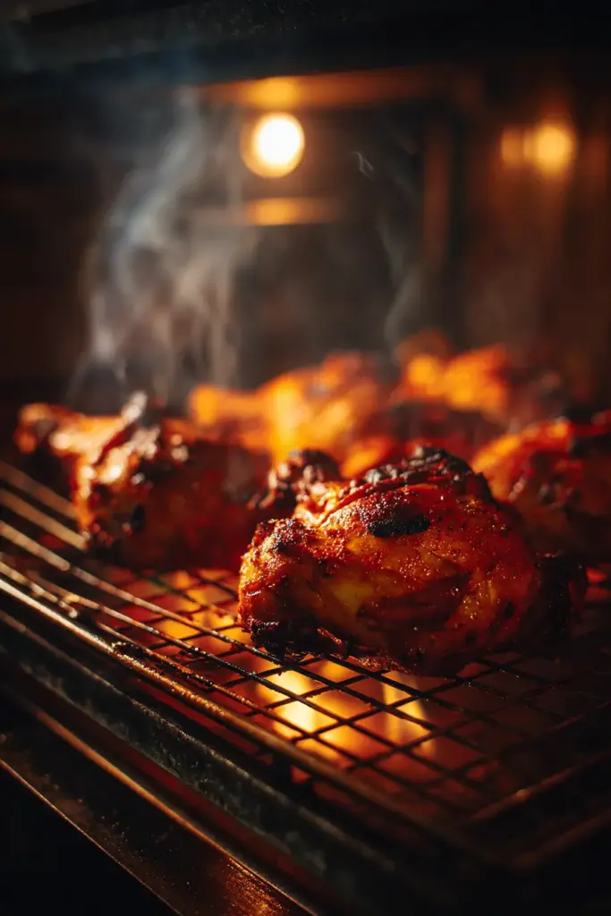 Saveurs Épicées : Votre Guide Complet du Poulet Tandoori et de la Cuisine Indienne 6 Cuisson Tandoori au Four