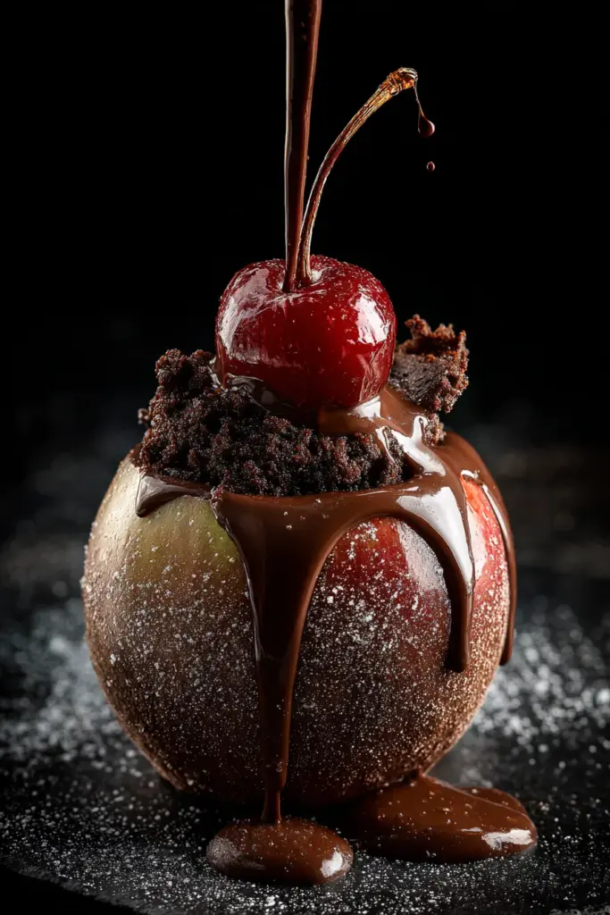 L'Art des Tartes et Desserts aux Pommes : Un Voyage Gourmand à Travers les Saveurs d'Automne 22 Dessert au chocolat et aux pommes