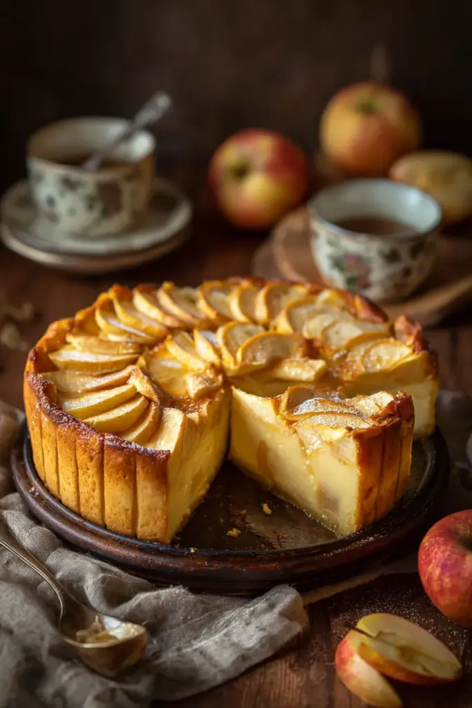 L'Art des Tartes et Desserts aux Pommes : Un Voyage Gourmand à Travers les Saveurs d'Automne 20 Flan aux pommes