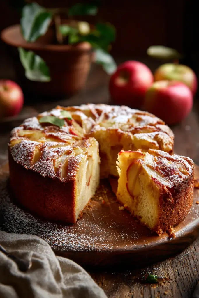 L'Art des Tartes et Desserts aux Pommes : Un Voyage Gourmand à Travers les Saveurs d'Automne 12 Gâteau fondant aux pommes