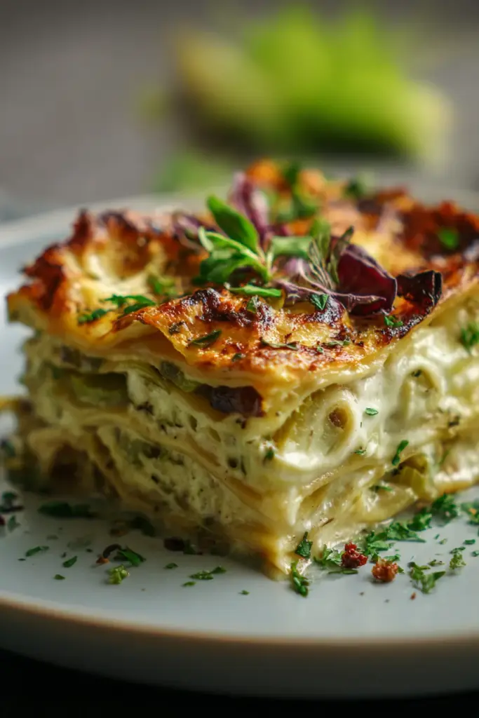 Lasagnes et Gratins : L'Art Réconfortant des Plats au Four 12 Lasagnes aux poireaux
