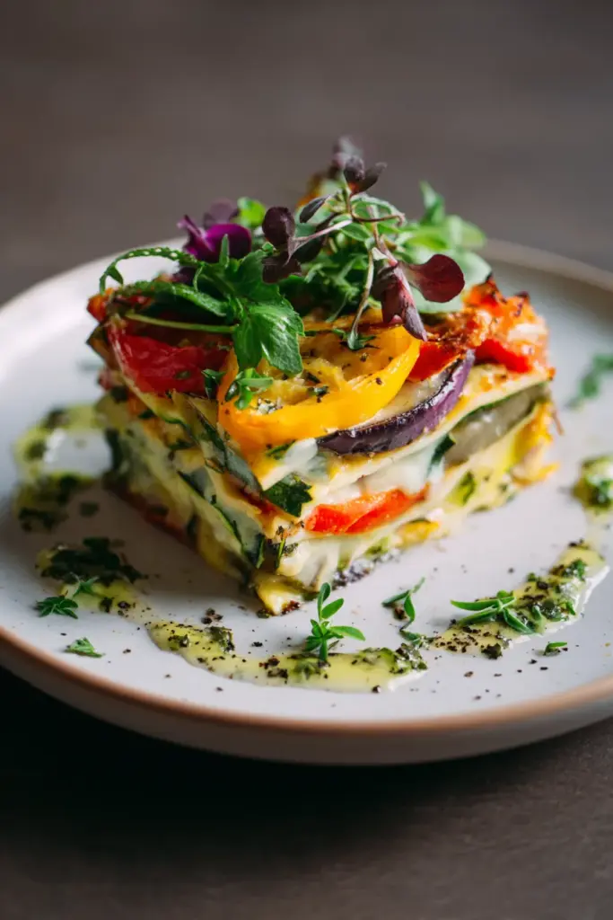 Lasagnes et Gratins : L'Art Réconfortant des Plats au Four 10 Lasagnes végétariennes