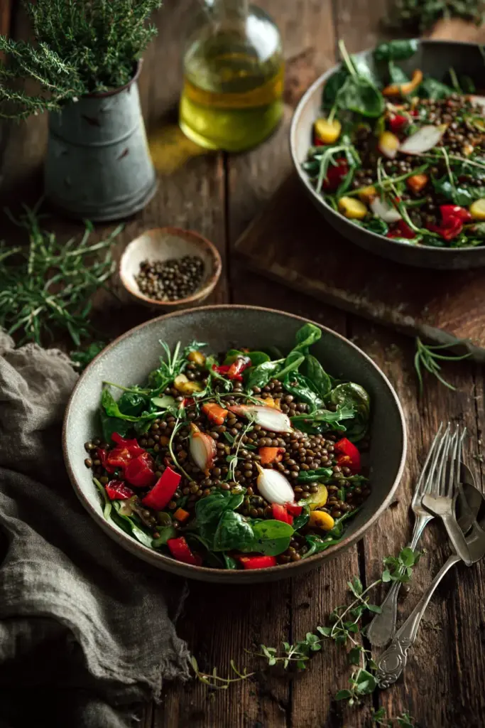 Salades & Bowls : L'Art des Repas Frais et Équilibrés 17 Lentilles délicieuses