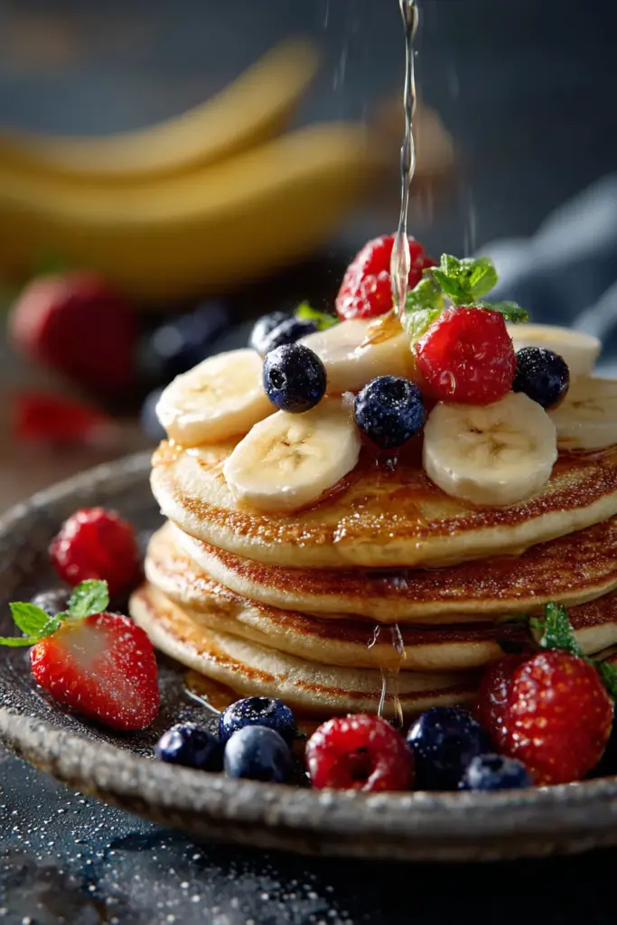 40+ Recettes de Crêpes, Pancakes & Gaufres — Sucrées, Salées, Faciles & Ultra Moelleuses ! 13 Pancakes aux fruits frais