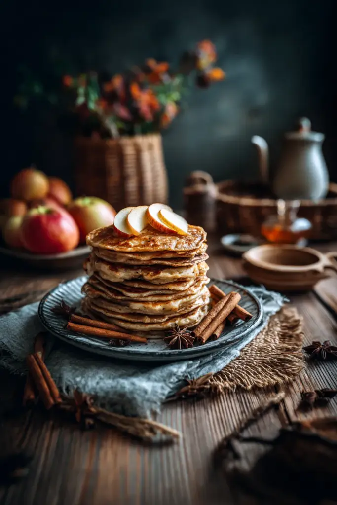 40+ Recettes de Crêpes, Pancakes & Gaufres — Sucrées, Salées, Faciles & Ultra Moelleuses ! 15 Pancakes pomme cannelle