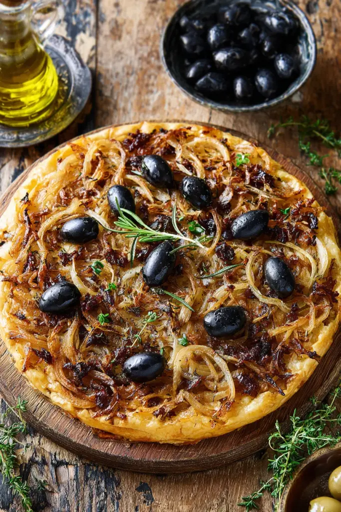 Quiches et Tartes Salées : L'Élégance Rustique de la Cuisine Française 24 Pissaladière