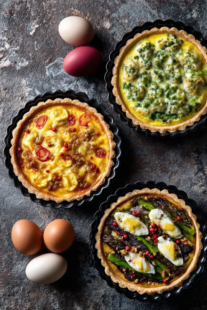 Quiches et Tartes Salées : L'Élégance Rustique de la Cuisine Française 6 Quiches modernes