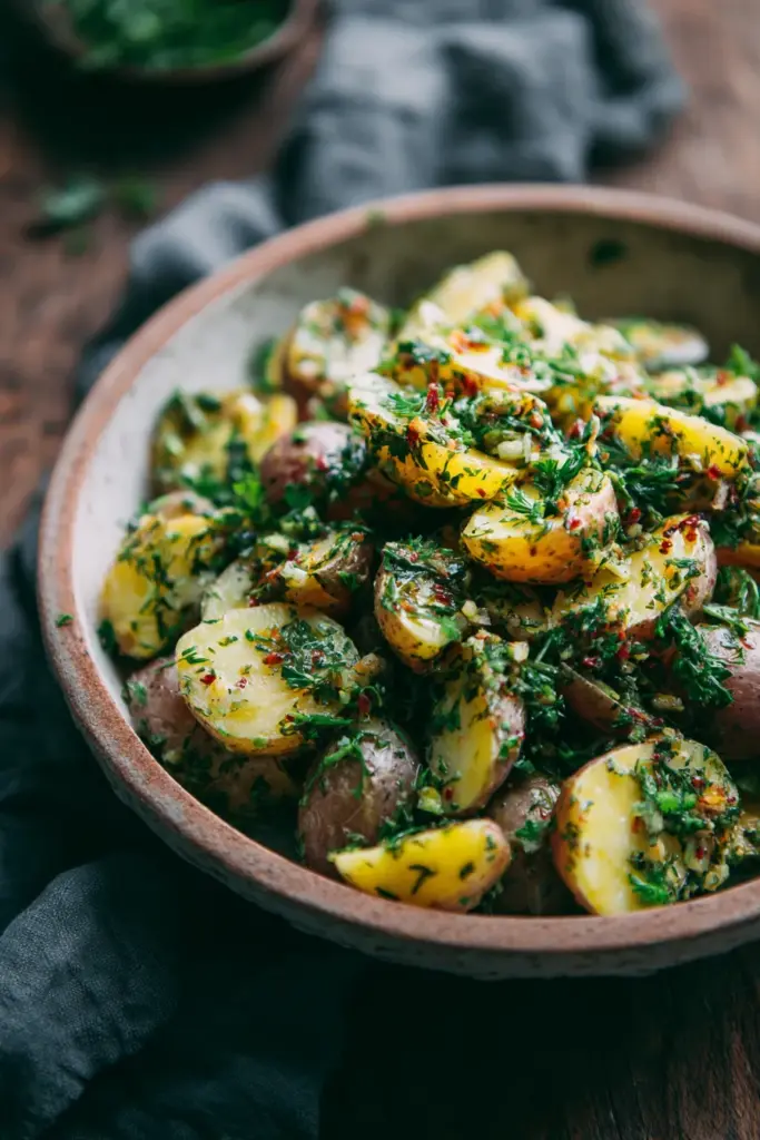 Salades & Bowls : L'Art des Repas Frais et Équilibrés 16 Salade de pommes de terre revisitée