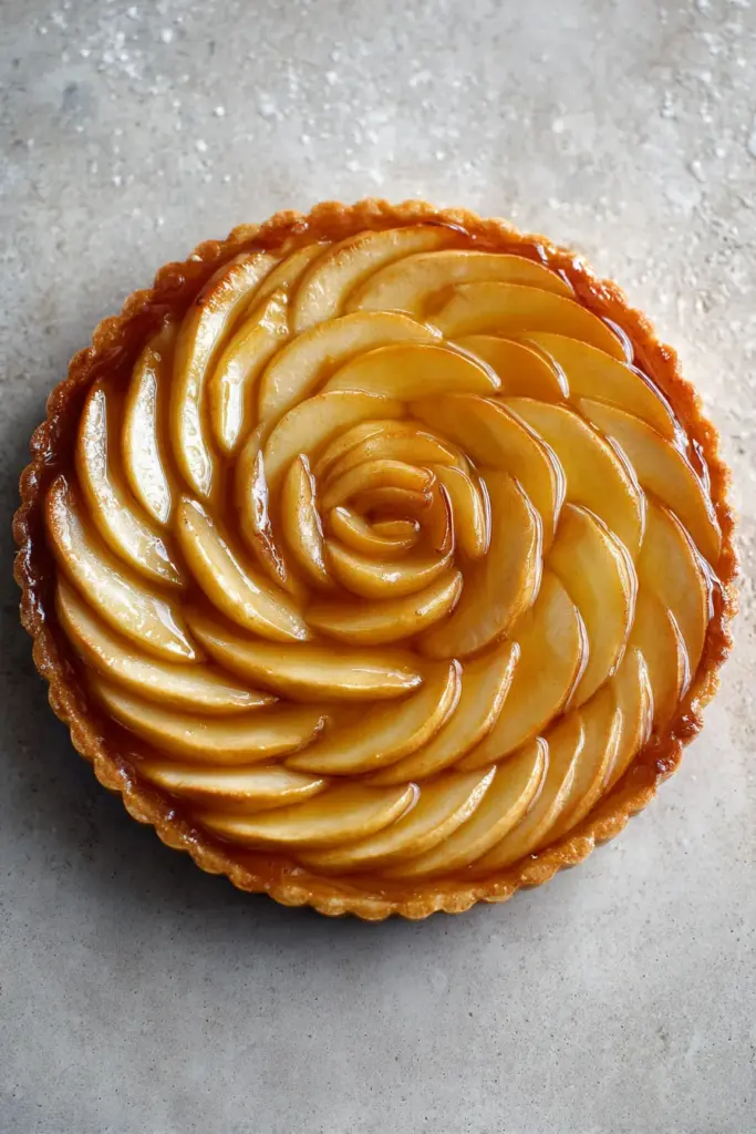 L'Art des Tartes et Desserts aux Pommes : Un Voyage Gourmand à Travers les Saveurs d'Automne 9 Tarte aux pommes française raffinée