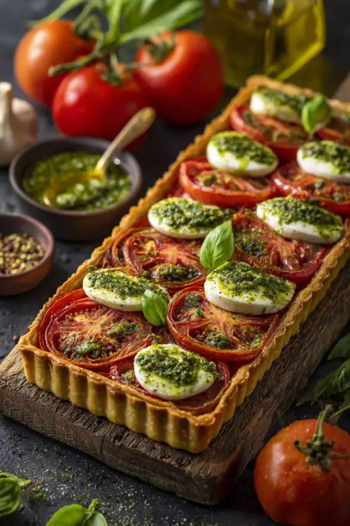 Quiches et Tartes Salées : L'Élégance Rustique de la Cuisine Française 11 Tarte tomate