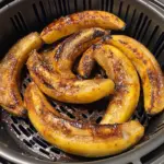 Baked caramelized bananas in the air fryer