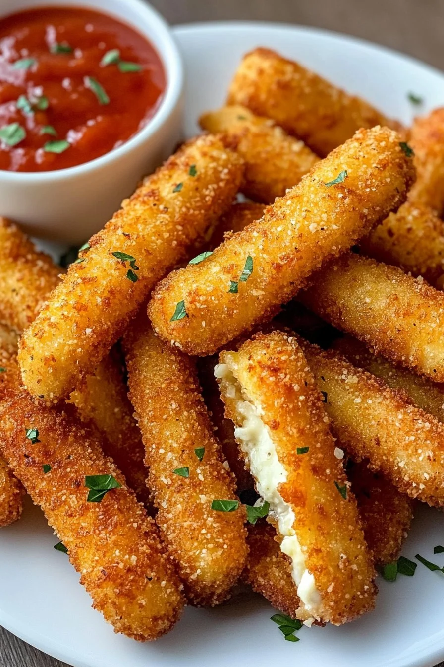 Bâtonnets de mozzarella à la friteuse à air