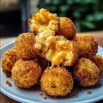 Billes de macaronis au fromage à la friteuse à air