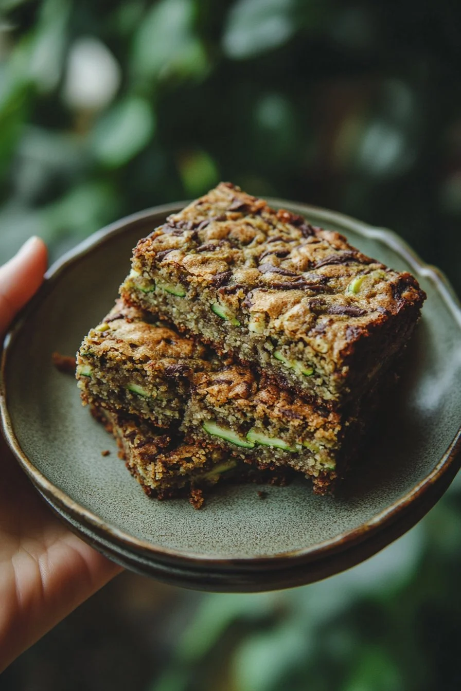 Blondie aux courgettes