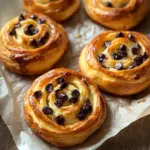 Brioches Roulées Crème Vanille & Pépites de Chocolat