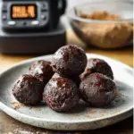 Brownie balls with chocolate and dates
