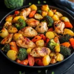 Chicken and vegetables in the air fryer