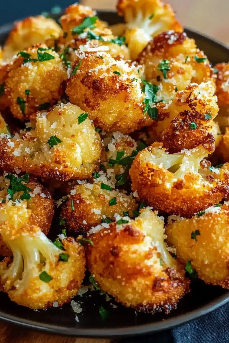 Chou-fleur rôti croustillant au parmesan