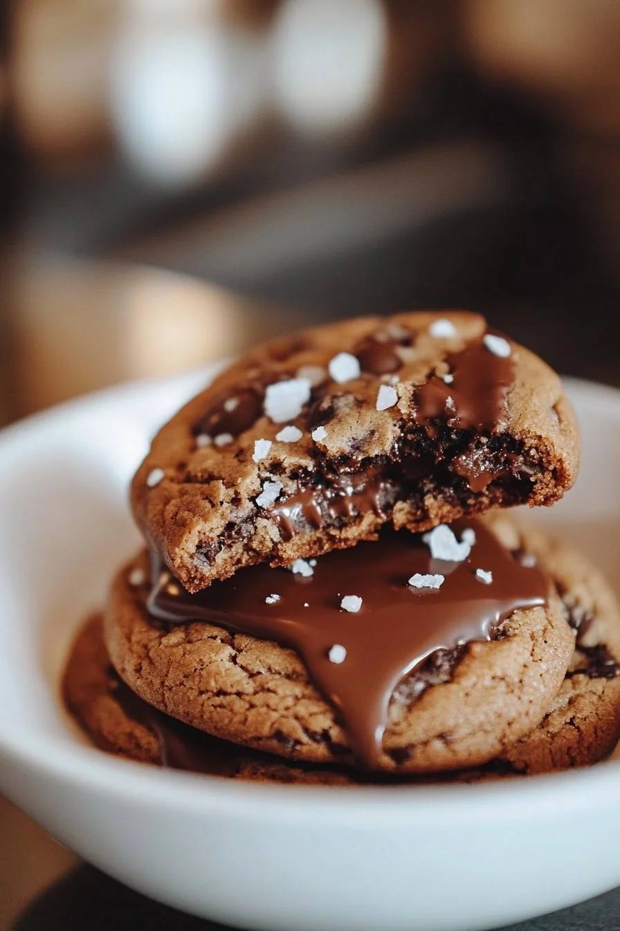 Cookies ultra fondants chocolat et fleur de sel