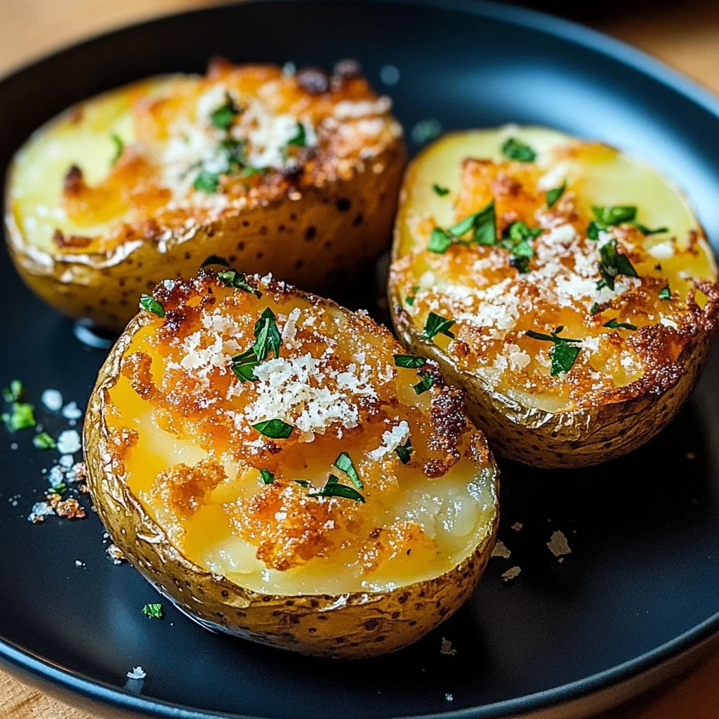 Pomme de terre au four croustillante préparée dans un air fryer, dorée et savoureuse