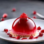 Dômes de Mousse de Grenade Brillante
