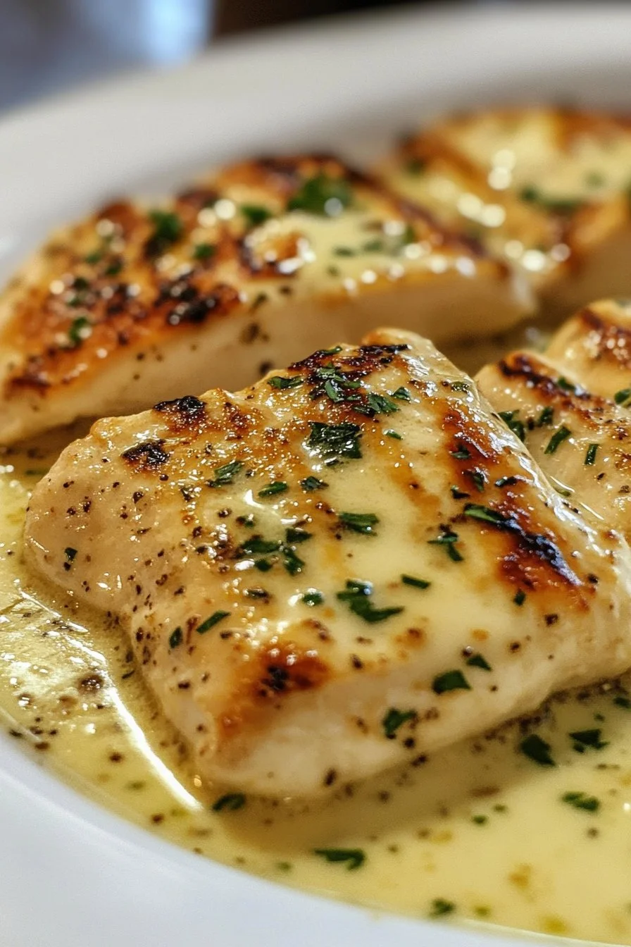 Filet de poulet à la sauce crémeuse à l'ail