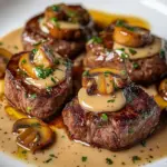 Filet Mignon au Boursin et Champignons