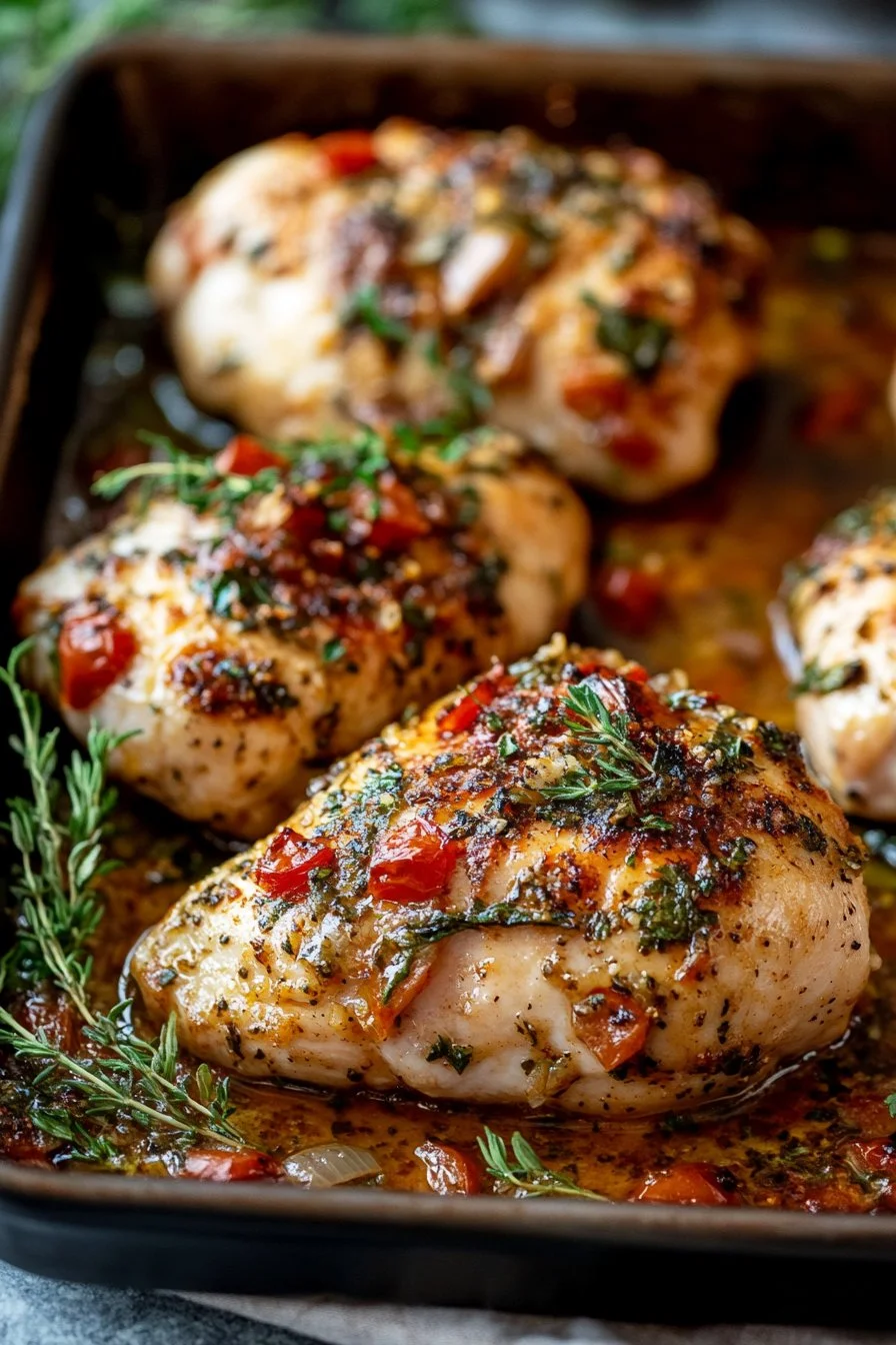 Filets de poulet à l'italienne au four