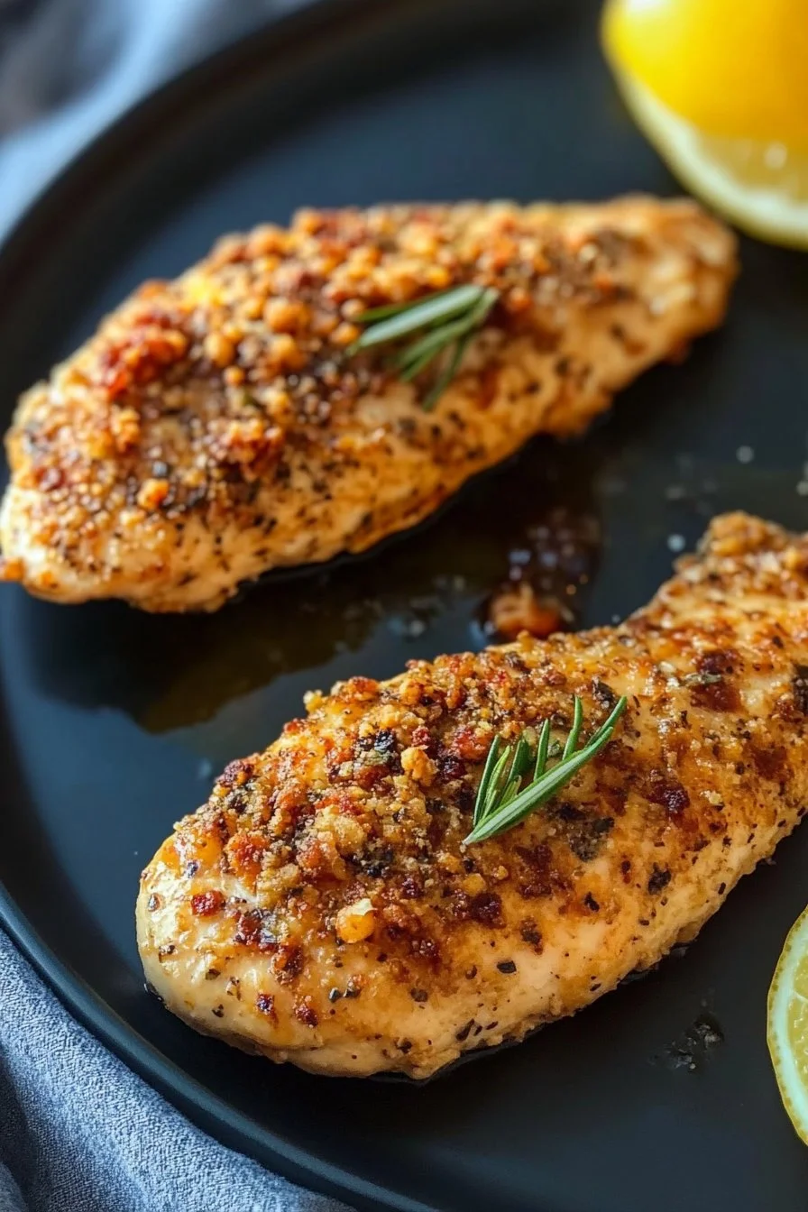 Filets de poulet panés au yaourt grec