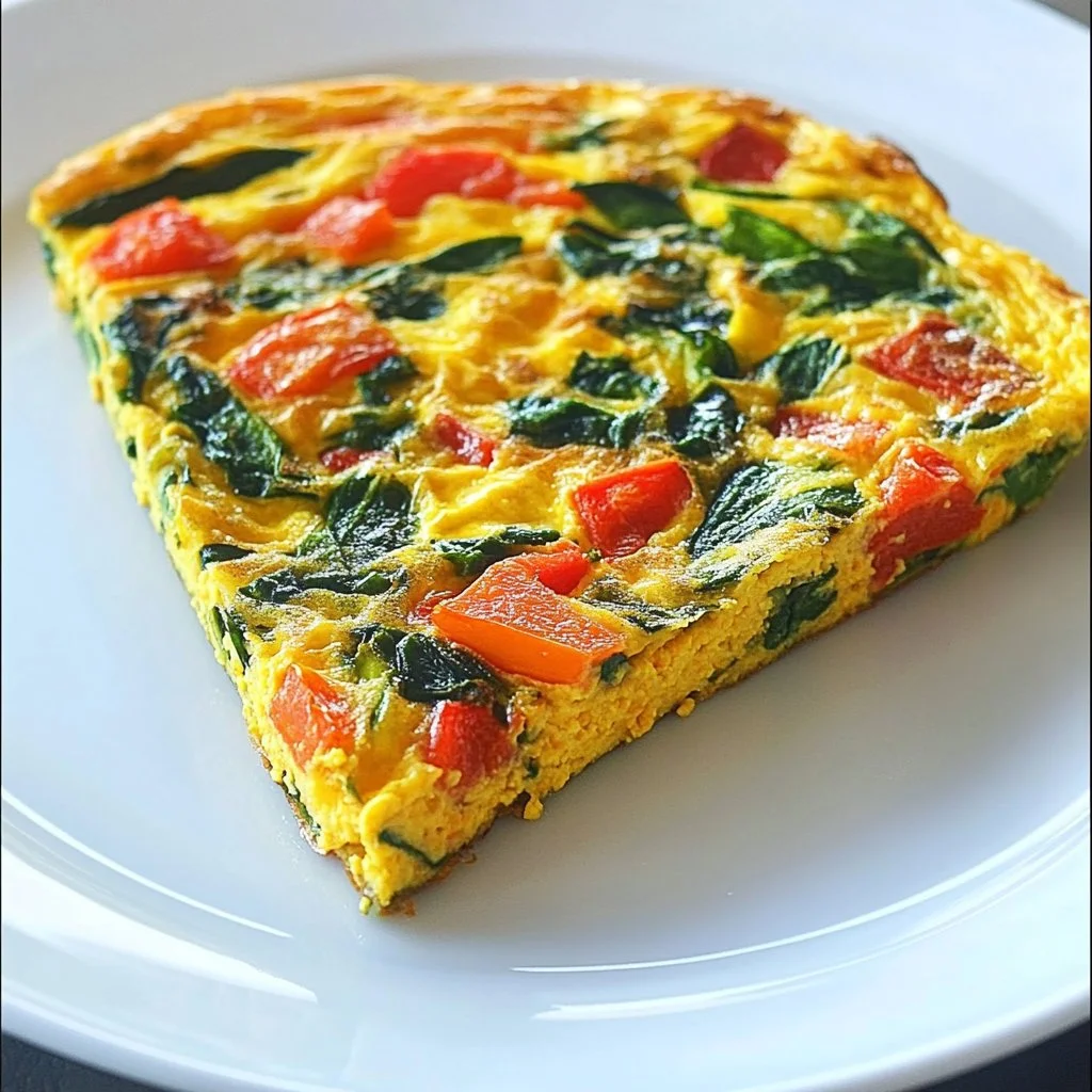 Frittata aux légumes prête en 15 minutes dans un air fryer