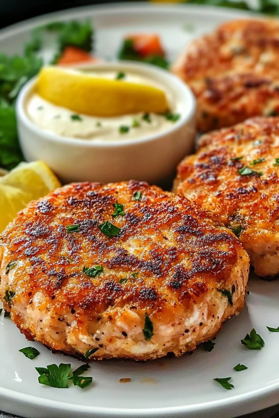 Galettes de saumon à la friteuse à air : un délice croustillant, sain et plein de saveurs