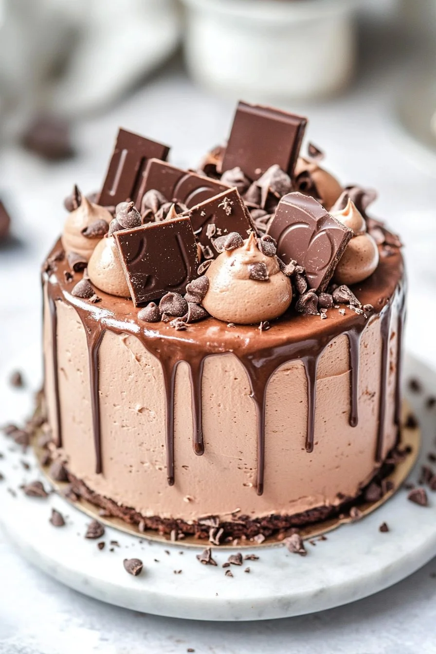 Gâteau au chocolat en nombre