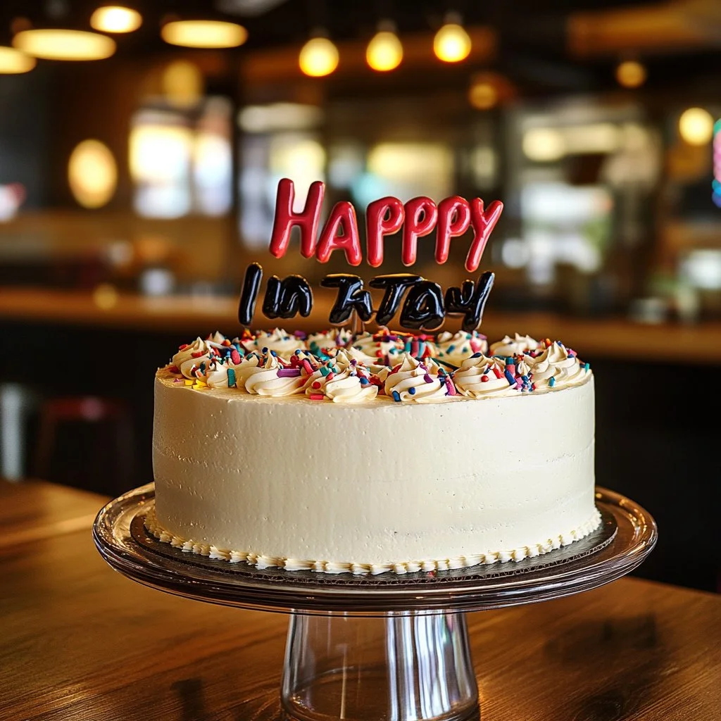 Gâteau d'anniversaire décoré avec des bougies et des fleurs