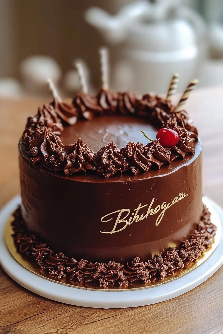 Gâteau d'anniversaire au chocolat