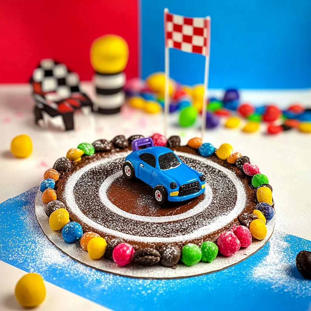 Gâteau d'anniversaire festif décoré avec des bougies et des fleurs colorées.