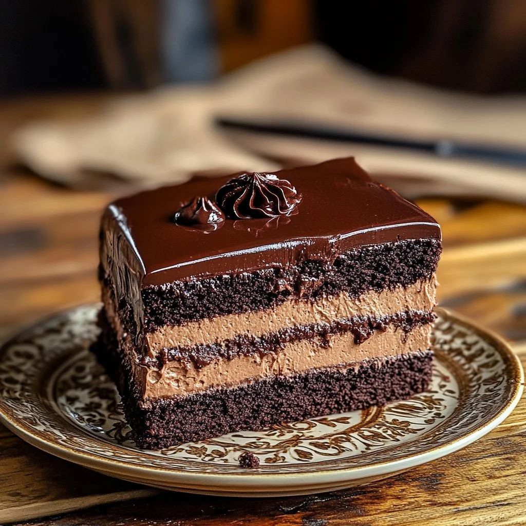 Gâteau Fondant Chocolat & Mascarpone crémeux et délicieux
