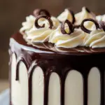 Gâteau Mi-Brownie Mi-Entremets Vanille