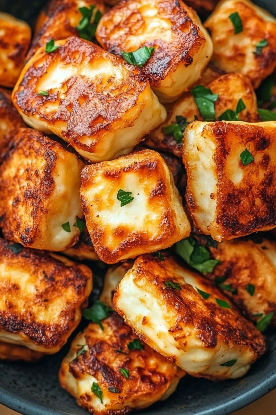 Halloumi à la friteuse à air