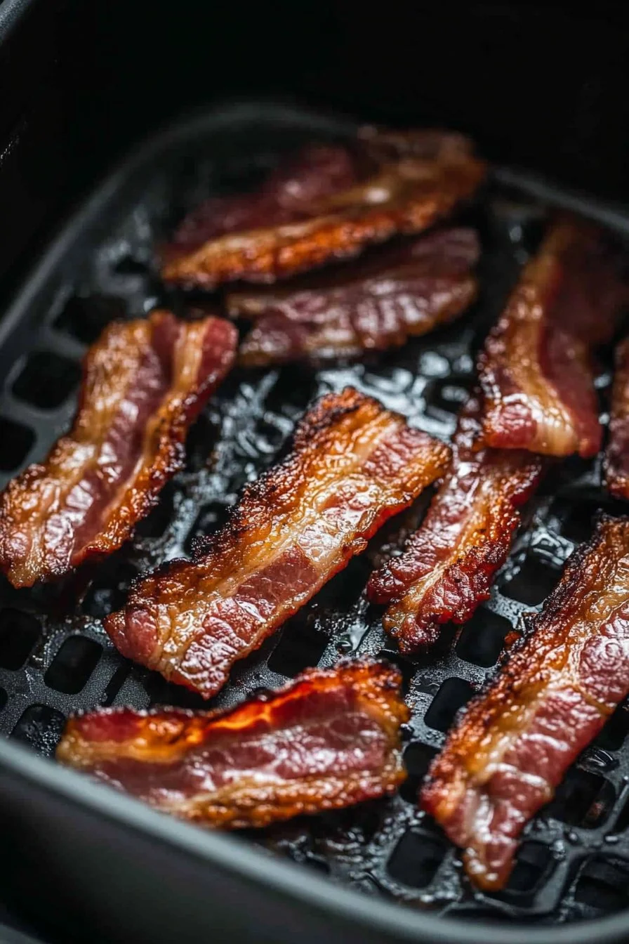 Lard à la friteuse à air