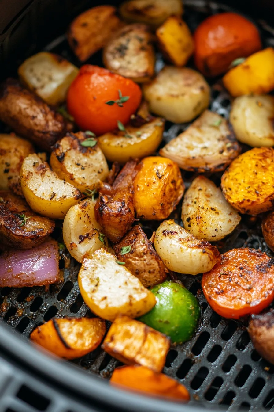 Légumes à la friteuse à air