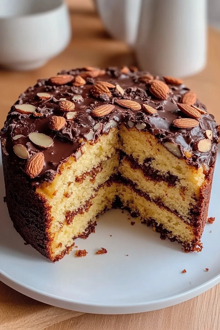 Moelleux amandes et chocolat