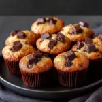 Muffins aux pépites de chocolat moelleux